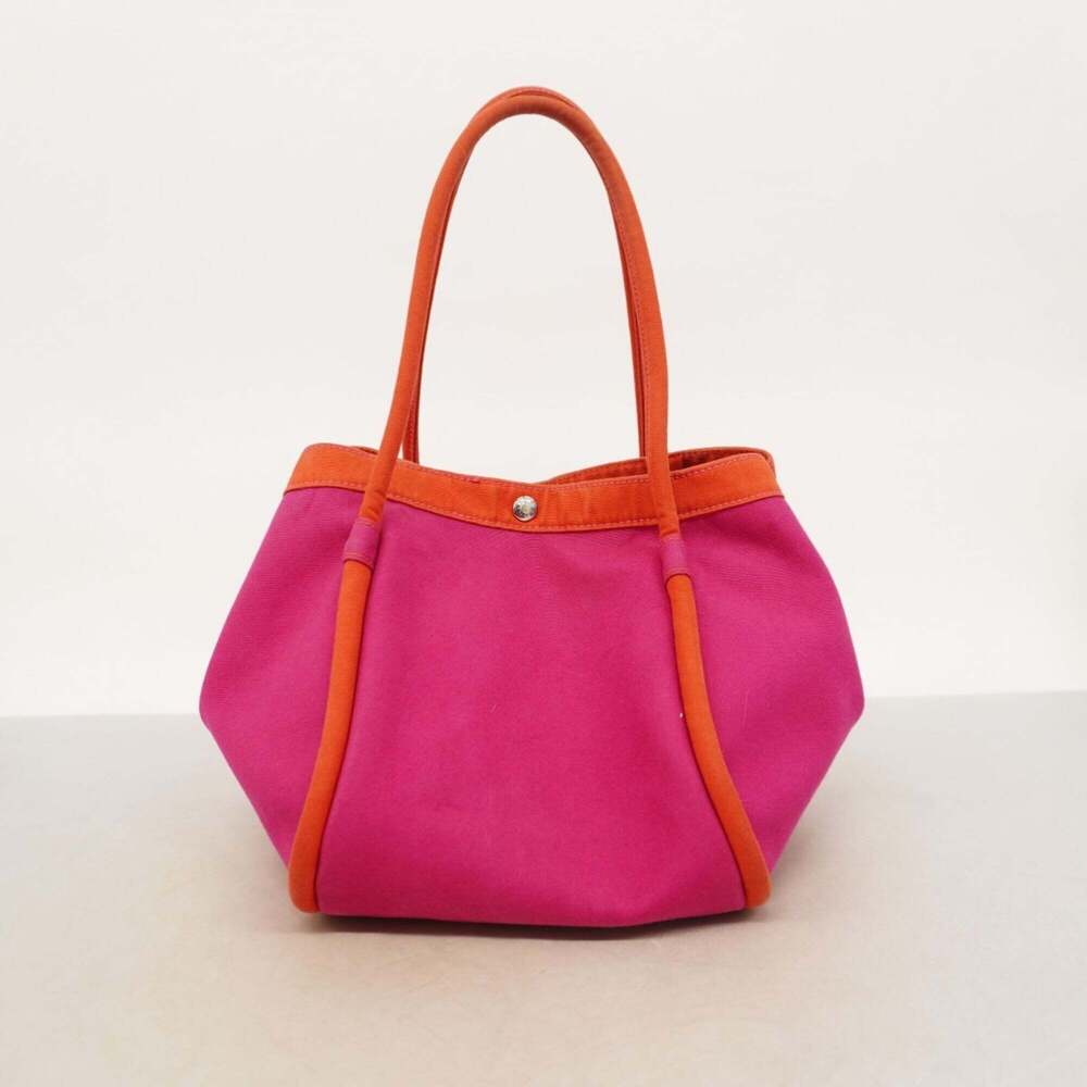 Hermes Sac Baga Tote Bag, Canvas, Red/Pink, Women's, P2762543 - Picture 12 of 12